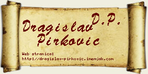 Dragislav Pirković vizit kartica